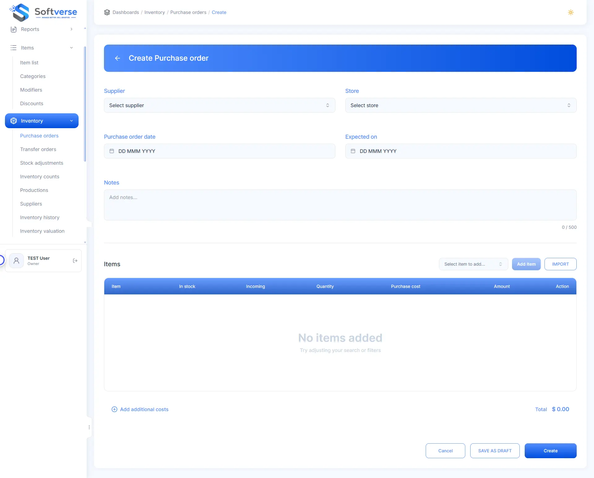 FIG 03 // PROCUREMENT & PURCHASE ORDER CREATION